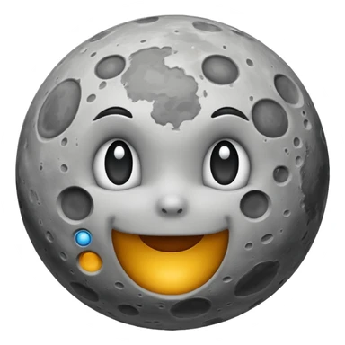 moon without face sticker