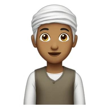 Muslim boy sticker
