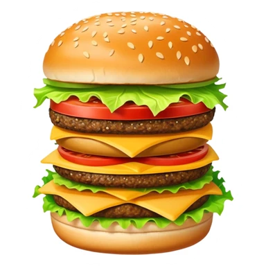 hamburger and fries sticker