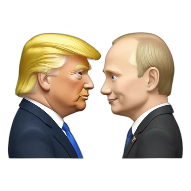 trump and putin kissing, LGBTQ+ friendly, positivity, inclusiveness sticker