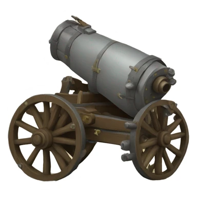 medieval war canon sticker