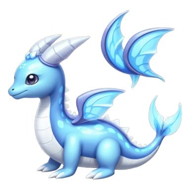 Translucent luminescent bioluminescent glossy Lapras-Meloetta-Vaporeon-Dialga-Suicune-fusion sticker