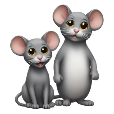 Mouse with cat sticker