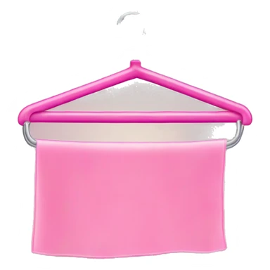 Pink laundry hanger sticker
