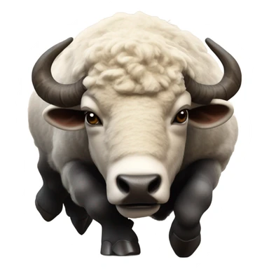 Buffalo fighting a Ram  sticker