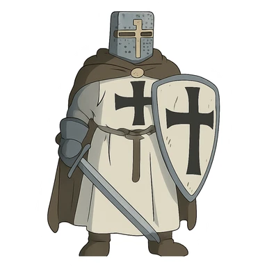 Teutonic knight sticker