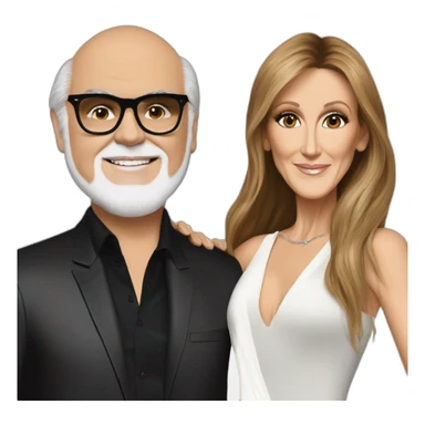 Céline Dion and rené angelil sticker