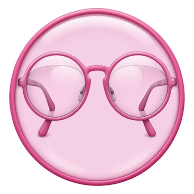  a pink glasses sticker