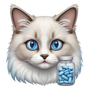 One ragdoll cat selling drugs sticker