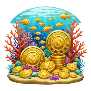 Coral Reef Treasure sticker