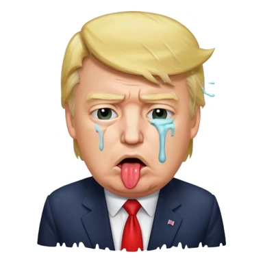 Trumps head vomiting  sticker