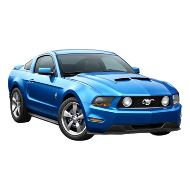 Mustang 2010 blue sticker