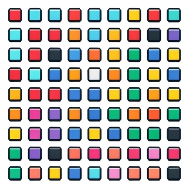  pixel art in 8bits smal blocks sticker