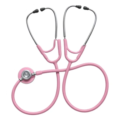 stethoscope, light pink sticker