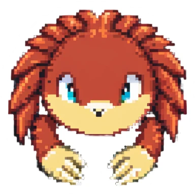 Knuckles the Echidna face from Sonic the Hedgehog sticker