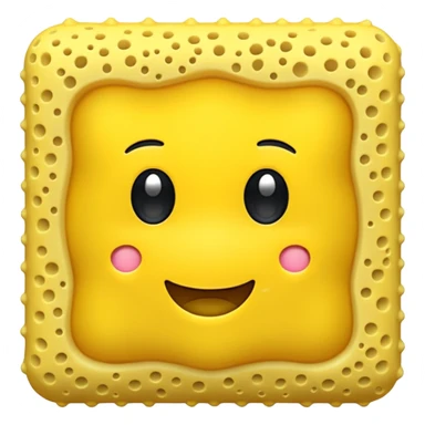 sponge fabric sticker