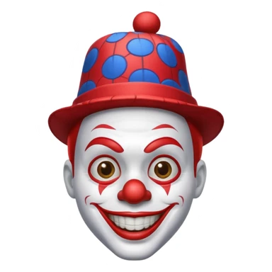 Payaso con gorro de spiderman sticker