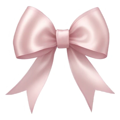 Pale pink ribbon bow sticker