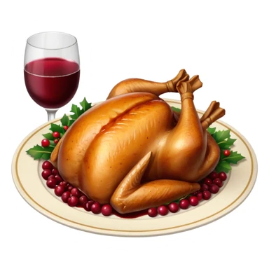 festive dinner plate sticker