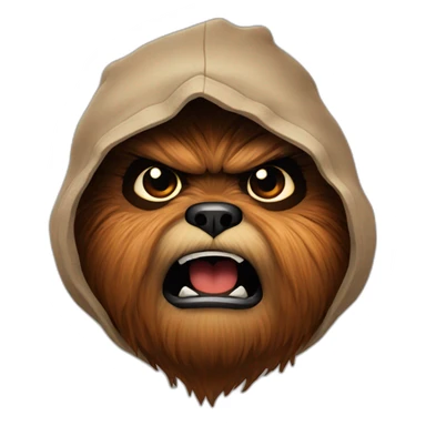 angry ewok sticker