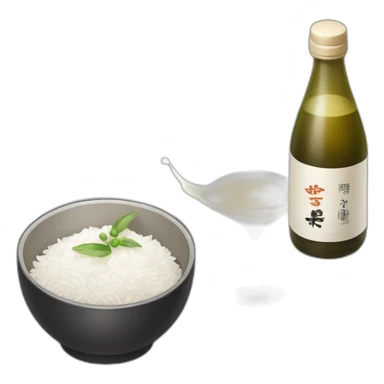 alcohol, rice wine, white, korean sticker