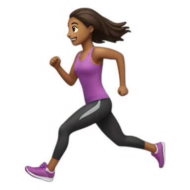 running girl sticker