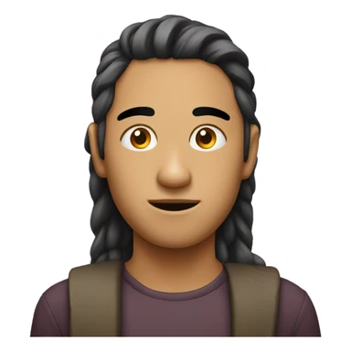 Person with head turning right and their eyes looking left sticker