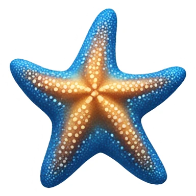 blue starfish sticker