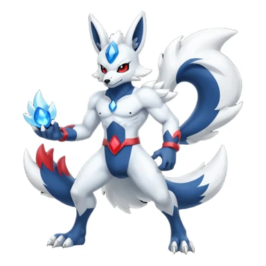 Mega lucario and Absol fusion full body sticker