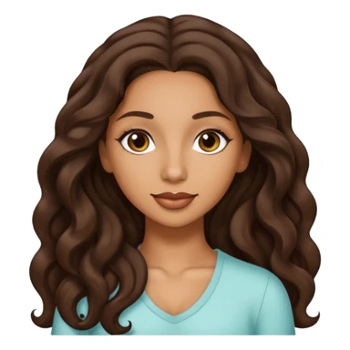 Mya, R&B Singer with long dark brown hair  sticker