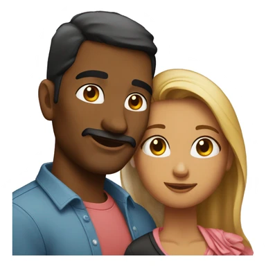 Pareja besándose sticker