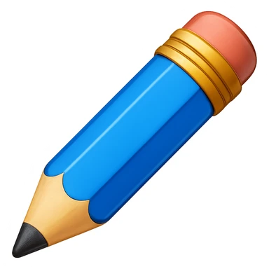 blue pencil emoji sticker