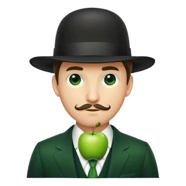 Magritte “the son of man”  sticker