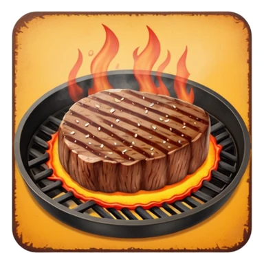 Retro Restaurant Sign steak sticker