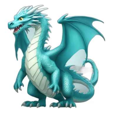 Ice-dragon, full-body sticker