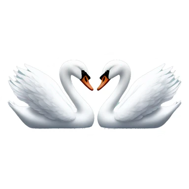 Swan couple sticker