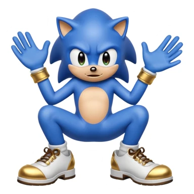 Sonic pooping sticker