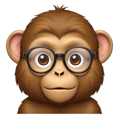 Affe mit Brille  sticker