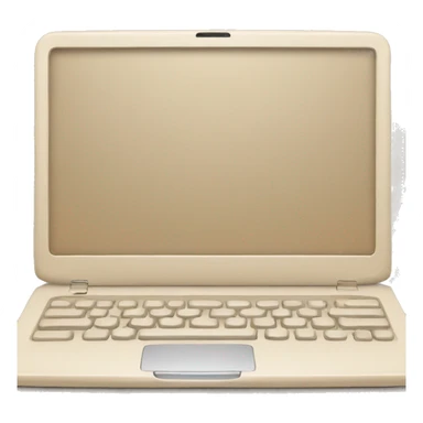 beige laptop sticker