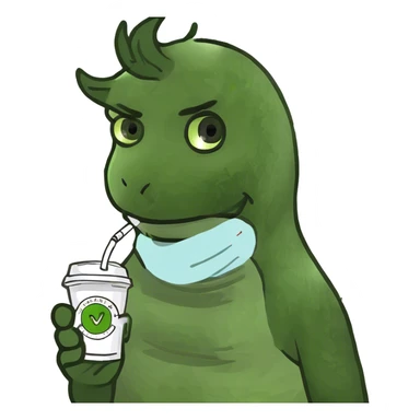 Enfermera con pelo largo cafe y una inyeccion sticker