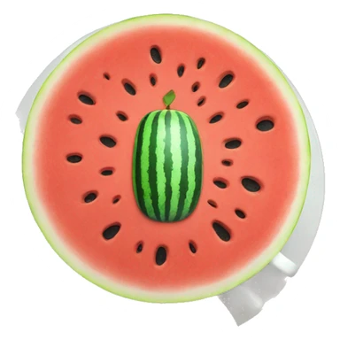 Watermelon on top of coff sticker