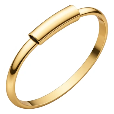 A gold bracelet that takes the shape of a long nail that wraps around the wrist  sticker