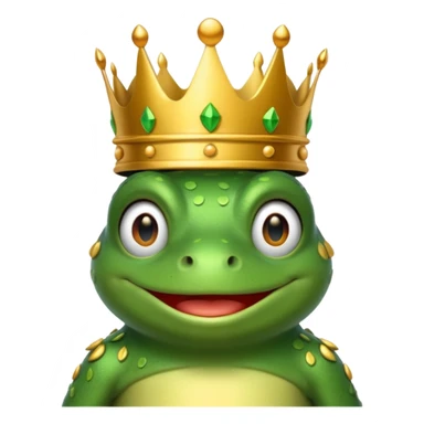 Cartoon Frog Prince sticker