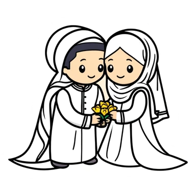 Nikkah ceremony  sticker