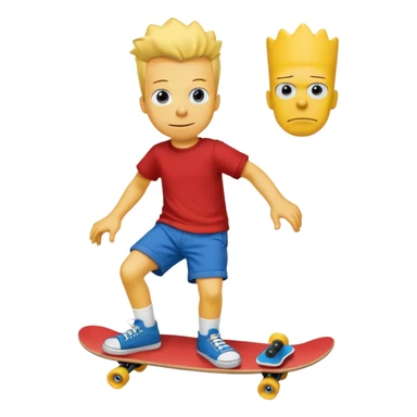 make the realistic bart simpson meme with charlie kirks face sticker