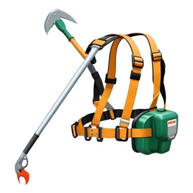 harness for petrol brush cutter sticker