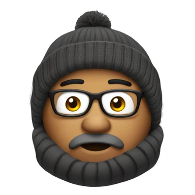 Fatman in a beanie sticker