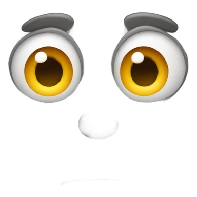 face turned to the side eyeroll sticker