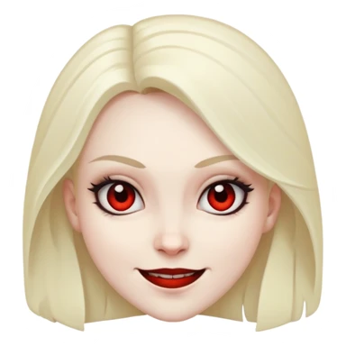 Girl with evil smile sticker