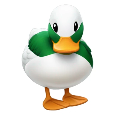 mallard duck in iceland in love sticker
